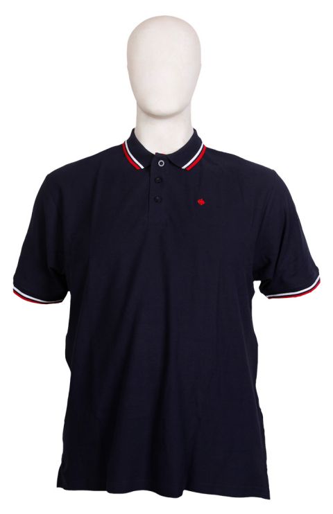 Espionage - Tipped Polo Navy billede 1