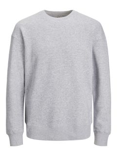 Jack & Jones - Bradley Crew Neck Sweatshirt Light Grey Melange (1)