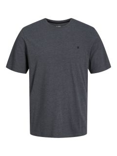 Jack & Jones - Paulos Meleret Ensfarvet T-Shirt Dark Grey (1)