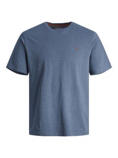 Jack & Jones - Paulos Meleret Ensfarvet T-Shirt Denim Blue (1)