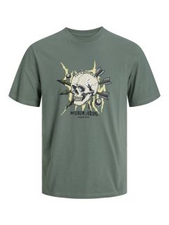 Jack & Jones  - Heavens Skull T-Shirt Laurel Wreath (1)