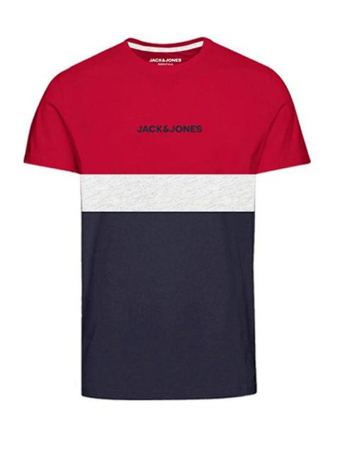 Jack & Jones - Reid Blocking T-Shirt Rød billede 1