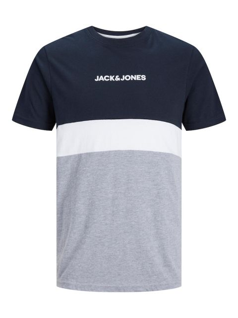Jack & Jones - Reid Blocking T-Shirt Navy billede 1