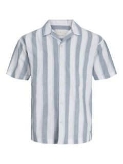 Jack & Jones - Summer Stripe Skjorte S/S - Captain Blue (1)