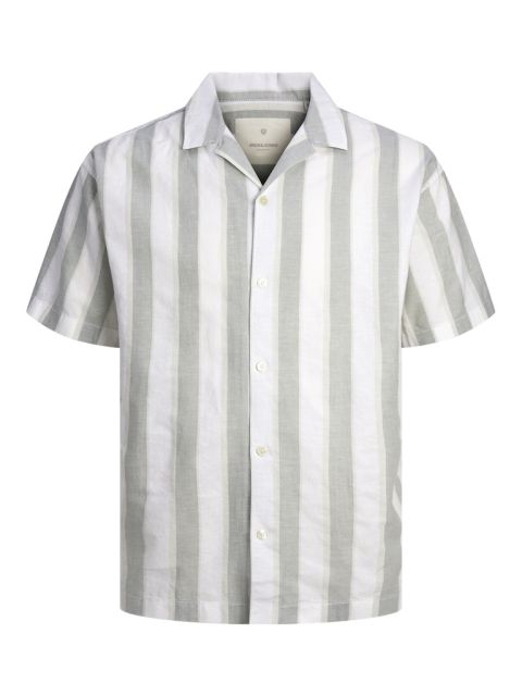 Jack & Jones - Summer Stripe Skjorte S/S - Lily Pad billede 1