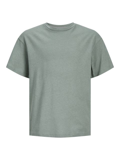 Jack & Jones - Soft Linen Blend T-Shirt - Lily Pad billede 1