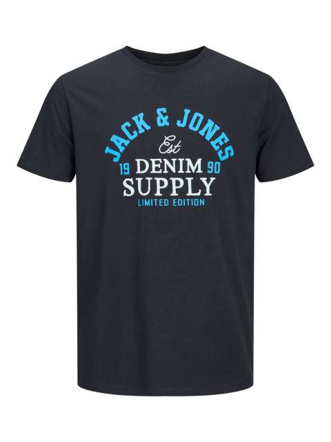 Jack & Jones - Logo Denim Supply T-Shirt Navy billede 1