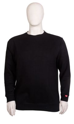 M.I.N.E - Ensfarvet Sweatshirt Sort (1)