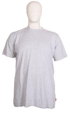 M.I.N.E - Ensfarvet Grå Meleret T-Shirt (1)