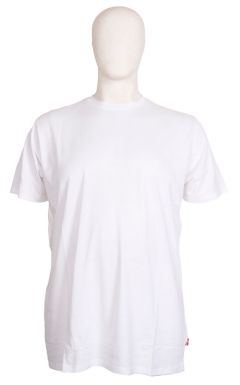 M.I.N.E - Ensfarvet Hvid T-Shirt (1)