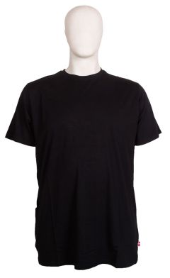 M.I.N.E - Ensfarvet Sort T-Shirt (1)