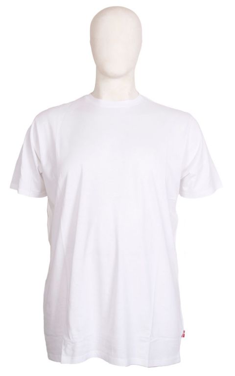 M.I.N.E - Ensfarvet Hvid T-Shirt billede 1