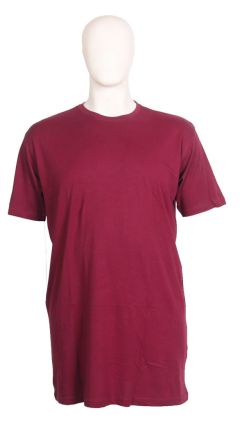 XLtøj - Standard T-Shirt Ekstra Lang - Vinrød (1)