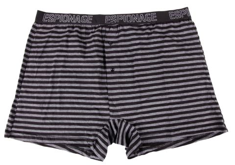 Espionage - Stribede/Sort 2 Pak Boksershorts billede 2