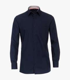 Casa Moda - Ensfarvet Glat Skjorte L/S - Navy (1)