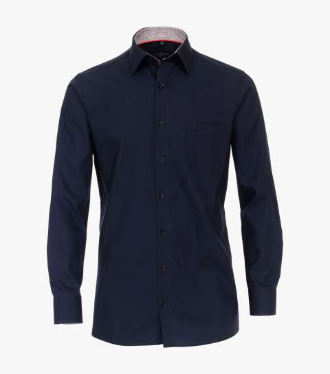 Casa Moda - Ensfarvet Glat Skjorte L/S - Navy billede 1