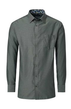 Casa Moda - Comfort Fit - Ensfarvet Grøn (1)