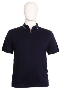 Espionage - Tipped Strik Polo - Navy/Blå (1)