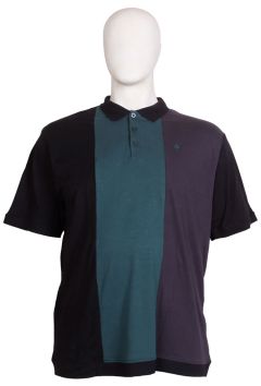 Espionage - Cut & Sew Polo Sort/Grøn/Koksgrå (1)