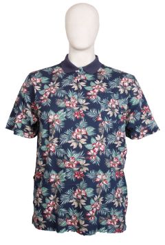 Espionage - Hibiscus Print Polo (1)