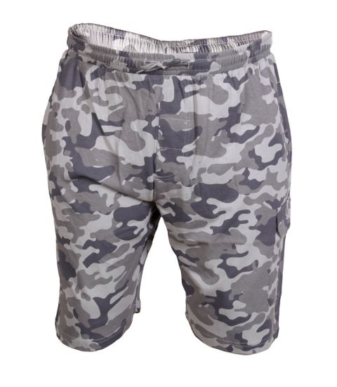 Espionage - Camouflage Jersey Cargo Shorts billede 1