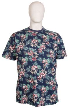 Espionage - Hibiscus Print T-Shirt (1)