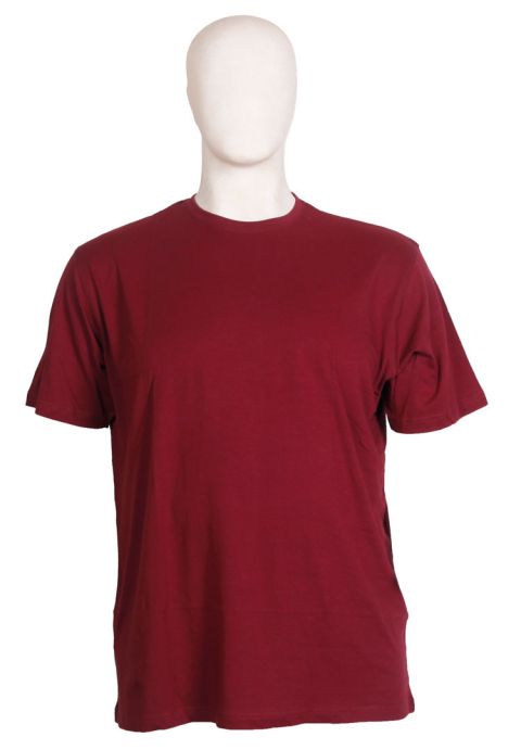 Espionage - Ensfarvet T-Shirt - Vinrød Efterår billede 1