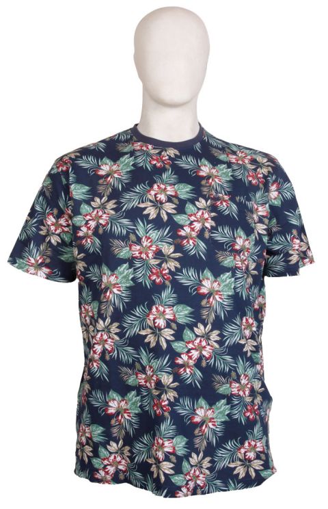 Espionage - Hibiscus Print T-Shirt billede 1