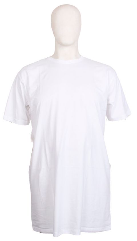 XLtøj - Standard T-Shirt Ekstra Lang - Hvid billede 1