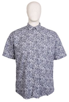 Espionage - Leaf Print Skjorte S/S (1)