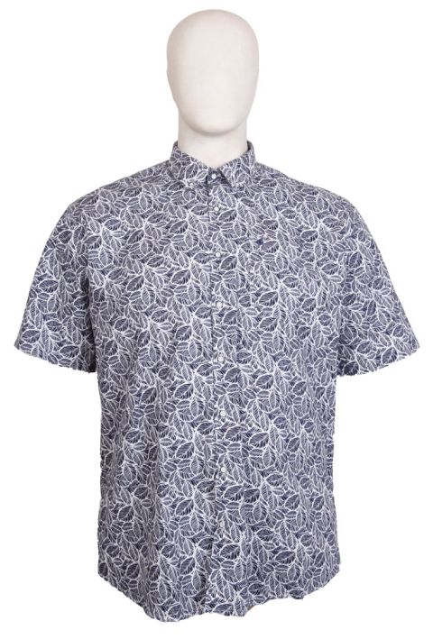 Espionage - Leaf Print Skjorte S/S billede 1