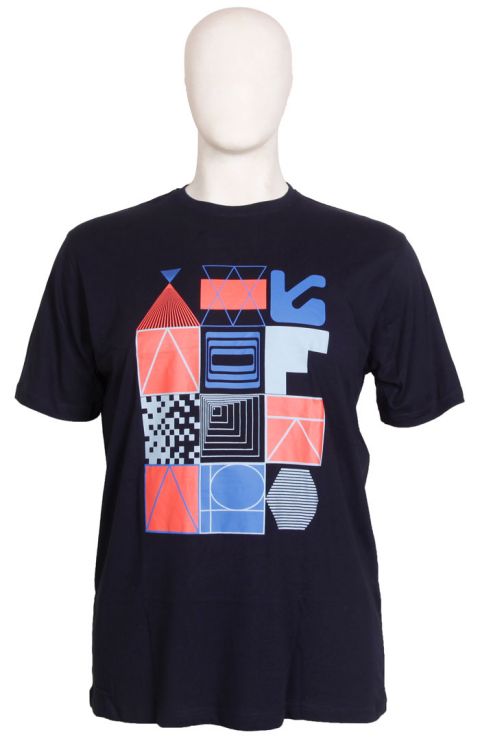 Espionage - Abstract Geometric Print T-Shirt billede 1