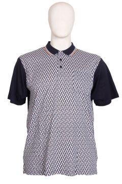 Espionage - Tipped Pique Polo - Navy (1)