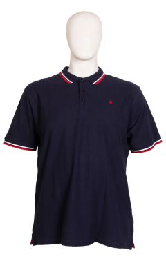 Espionage - Tipped Pique Polo Navy (1)