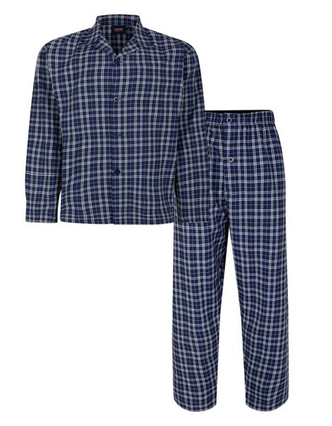 Espionage - Klassisk Ternet Pyjamas - Navy billede 1