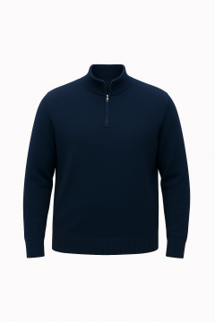 Espionage - Half Zip Jumper - Navy (1)
