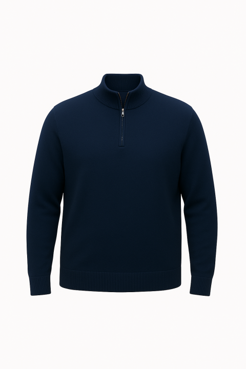 Espionage - Half Zip Jumper - Navy billede 1