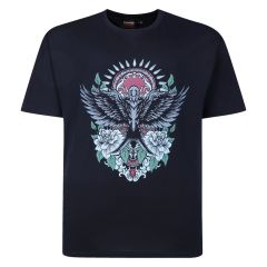 Espionage - Tiger Swallow Print T-Shirt (1)
