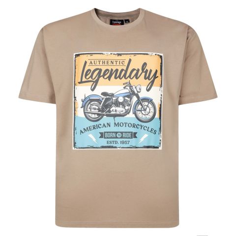 Espionage - Legendary Motorcycle Print T-Shirt billede 1