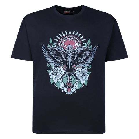 Espionage - Tiger Swallow Print T-Shirt billede 1