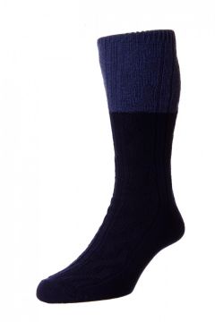 Hj Hall - Merino uld sokker 2 farvet (3)