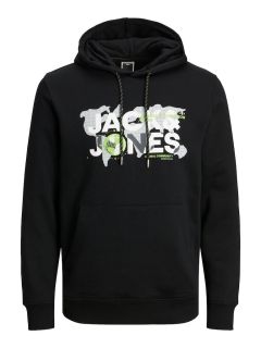 Jack & Jones - Dust Hættetrøje Sort (1)