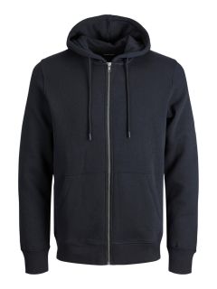 Jack & Jones - Bradley Hættetrøje m. Lynlås Sort (1)