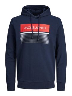 Jack & Jones - Travis Sweat Hættetrøje Navy (1)