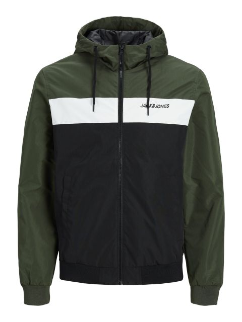 Jack & Jones - Rush Bomber Jakke m. Hætte - Forest Night billede 1