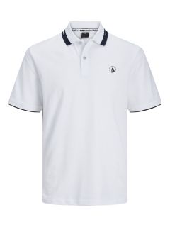 Jack & Jones - Hass Logo Polo Hvid (1)