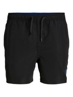 Jack & Jones - Fiji Ensfarvet Badeshorts Sort (1)