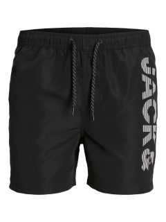 Jack & Jones - Fiji Logo Badeshorts Sort (1)