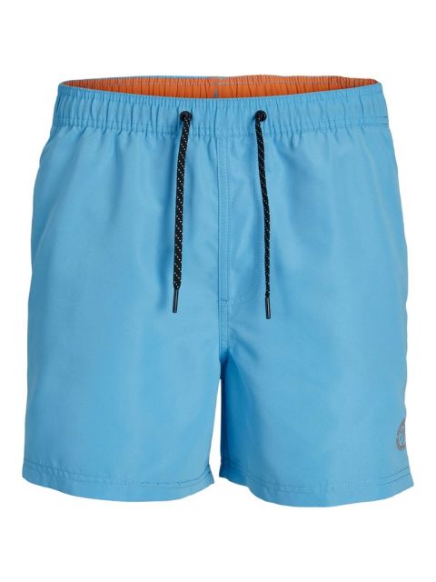 Jack & Jones - Fiji Ensfarvet Badeshorts Lys Blå billede 1