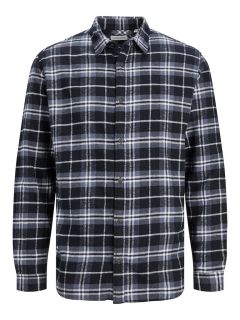 Jack & Jones - Plain Fall Ternet Skjorte Lange Ærmer Ombre Blue (1)